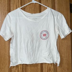 Small Billabong White Cropped Tee
